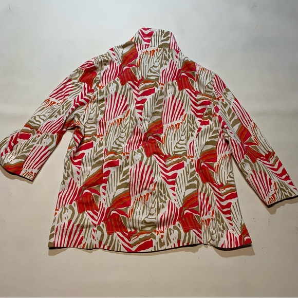 Links Women's 1X XL Jacket Full Zip 5291 AOL Animal print - Picture 9 of 9